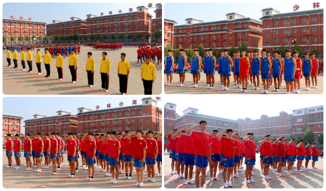 河南少林小龙武校武教全托部：阶段性散打教学工作成果展示顺利举行