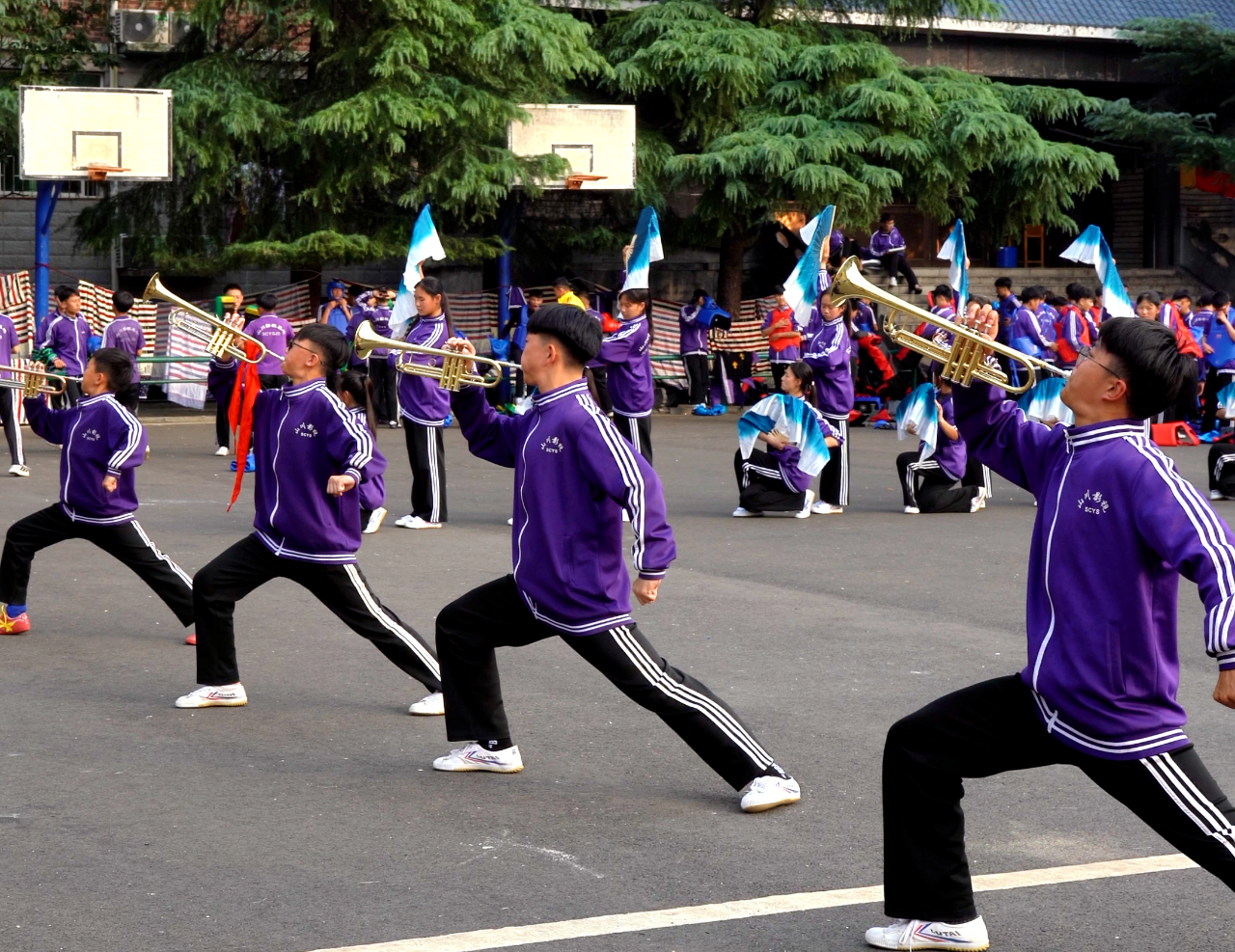 少林小龙武校影视艺术部 “红刃舞魂”开场节目燃情可期